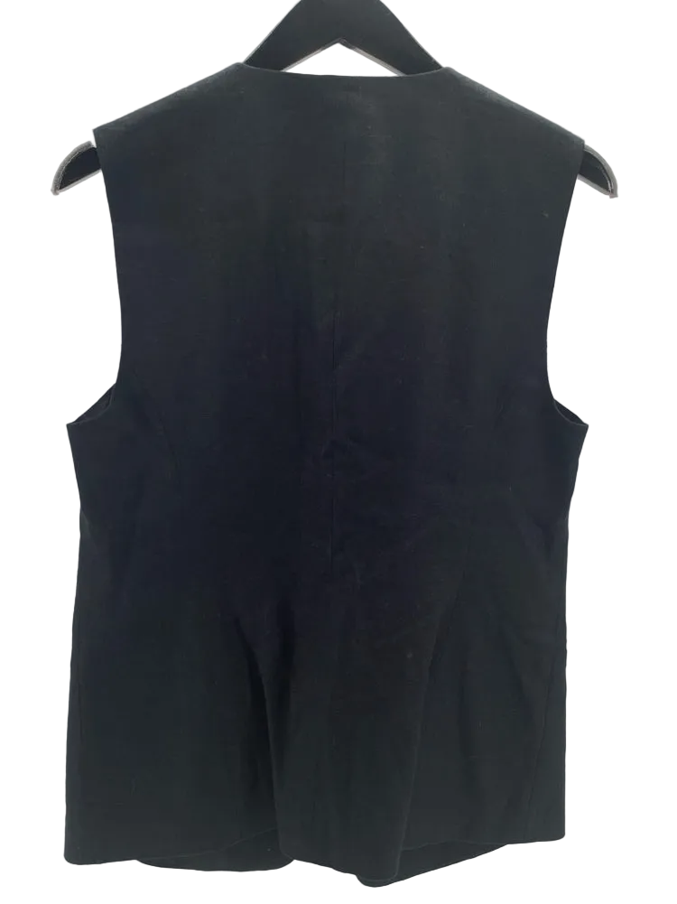Banana Republic Size 10 Black Vest