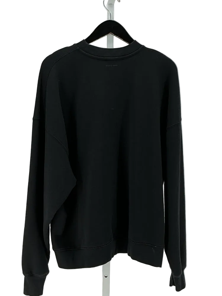 Anine Bing Size S Black Miles Sweatshirt