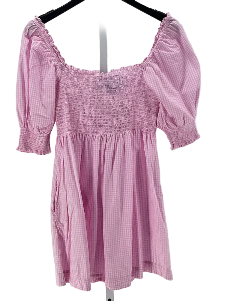 Hill House Size M Pink & White Dress