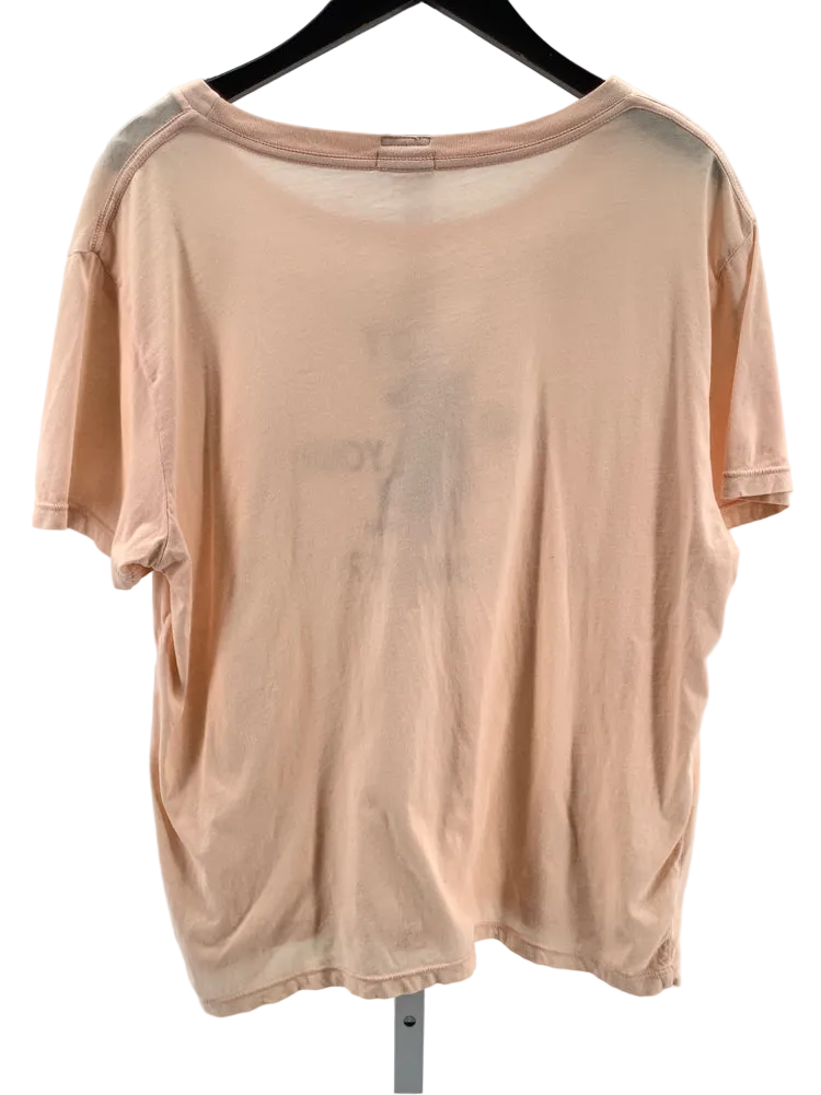 Mother Size XL Peach & Navy Shirt