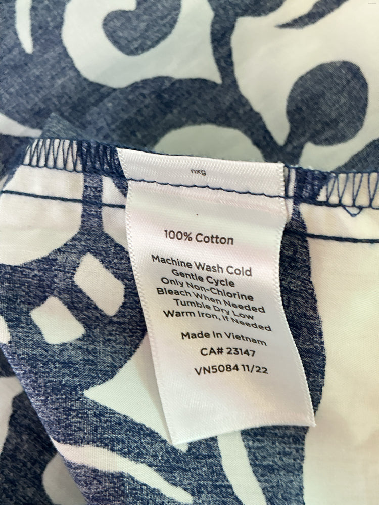 Talbots Size 12 Navy & white Dress