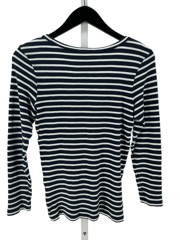 AYR Size M Navy & white Shirt