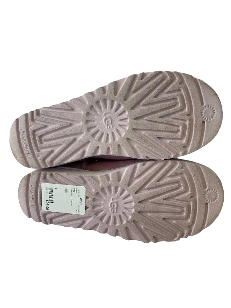 Ugg Shoe Size 7 Lavender Ultra Mini Boots