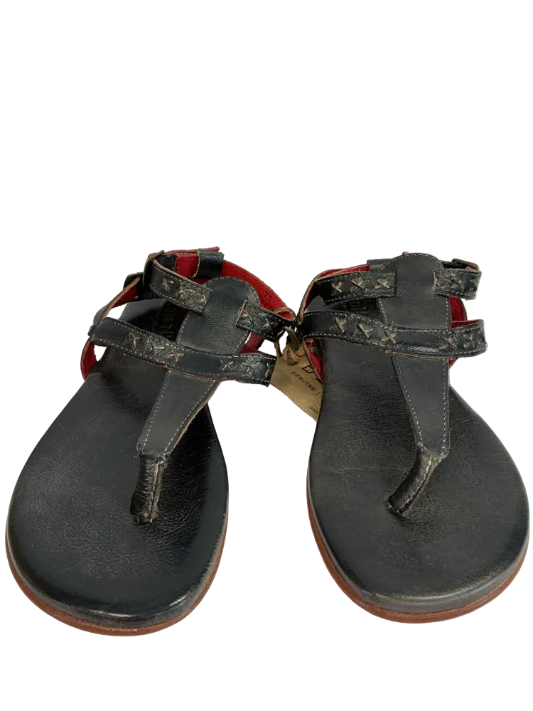 Bed Stu Shoe Size 7.5 Black Moon Sandals