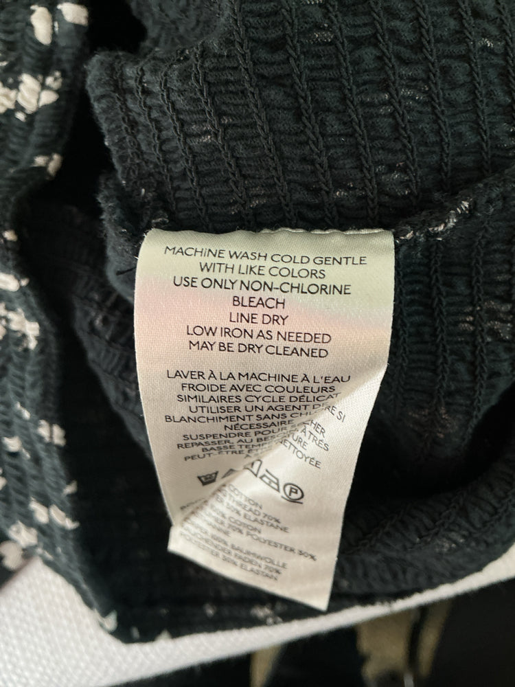 Maeve Size XS Black & White Shirt