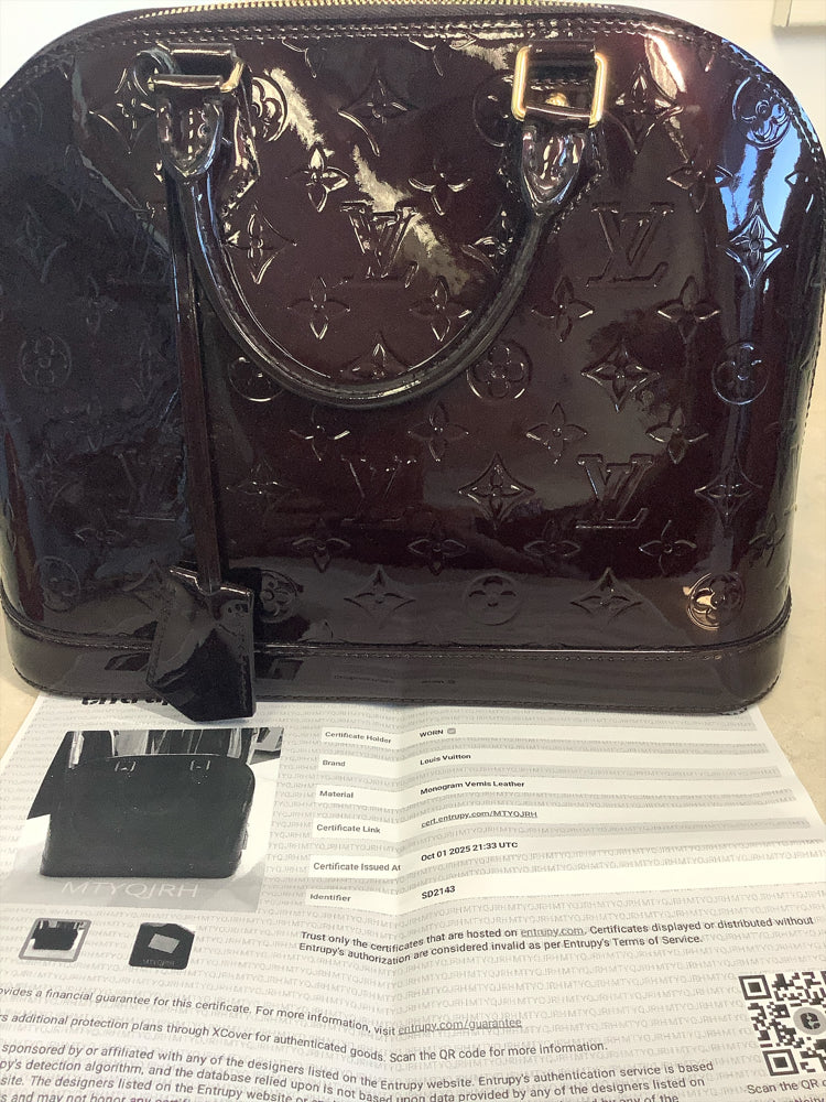 Louis Vuitton Burgundy Handbags