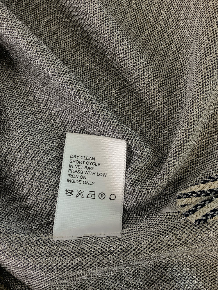 Etcetera Size XS Gray & Navy Shirt