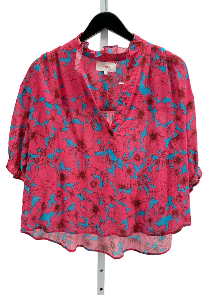 Xirena Size S Pink & Blue cam Shirt