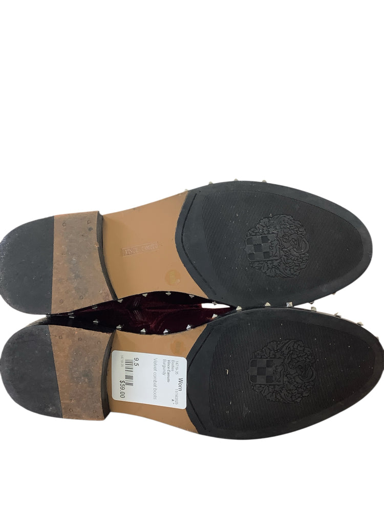 Vince Camuto Shoe Size 9.5 Burgundy Booties