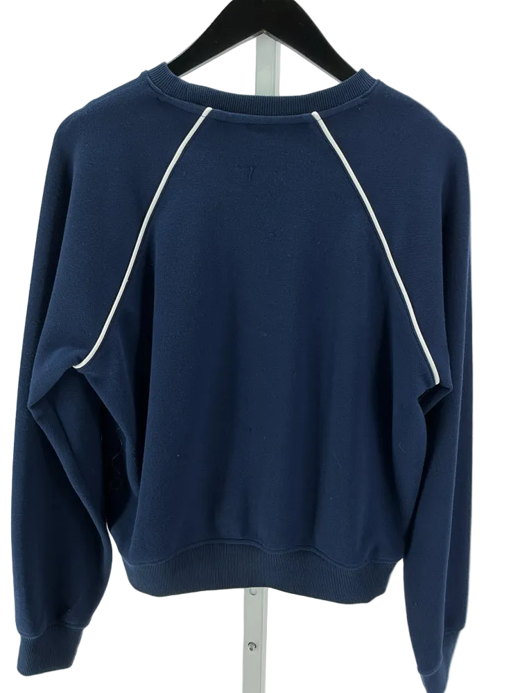 Spanx Size M Navy & white Sweatshirt