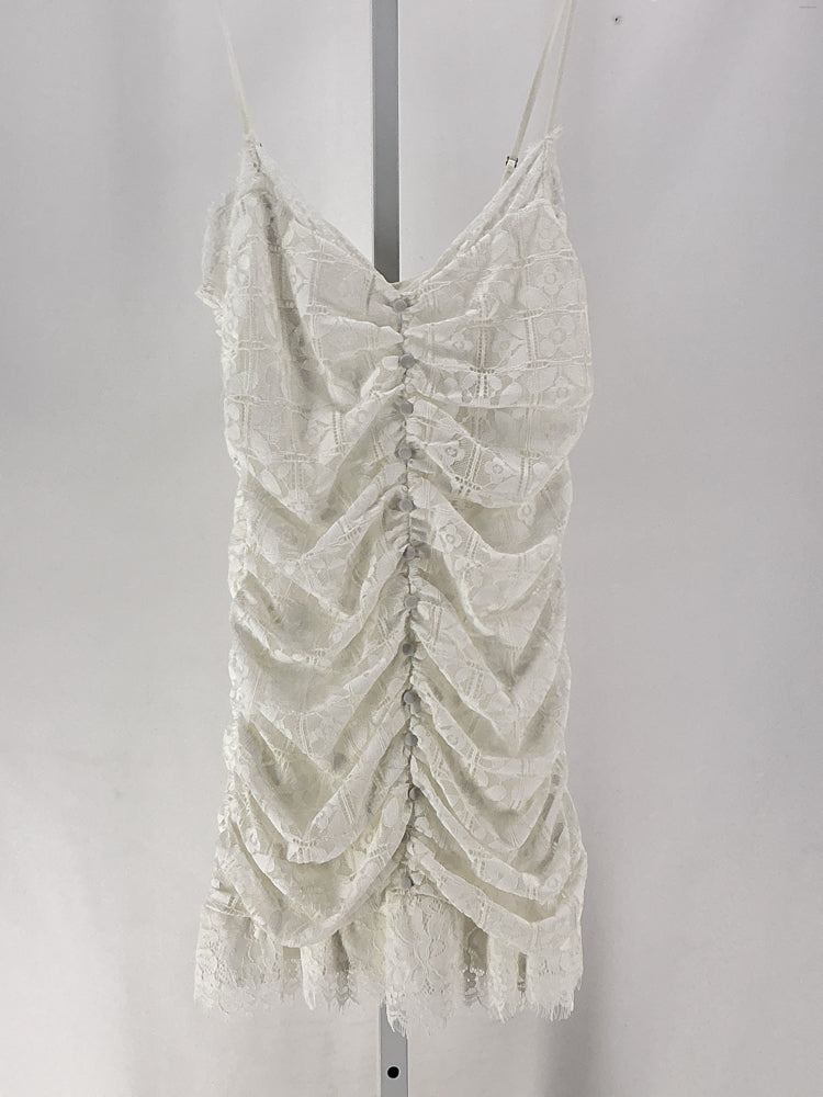 For Love & Lemons Size L White Samira mini Dress