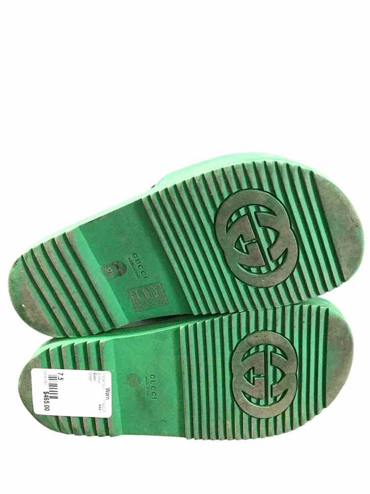 Gucci Shoe Size 7.5 Green Sandals