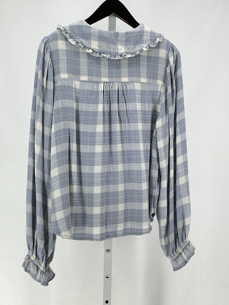 Pilcro Size M Blue & White Shirt
