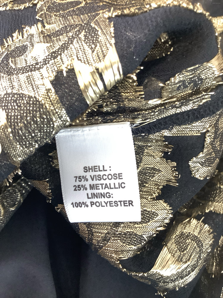 Mille Resort & Travel Size S Black & Gold Shirt