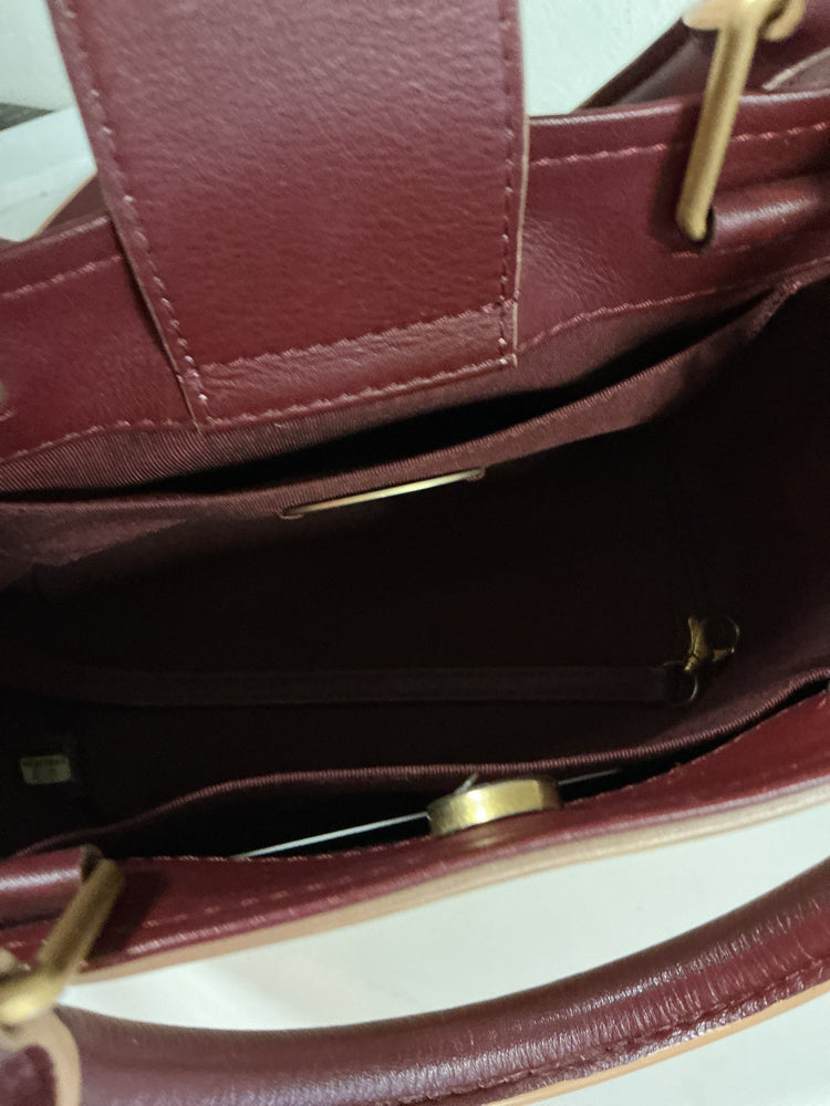 Chanel Tan & Burgundy Handbags