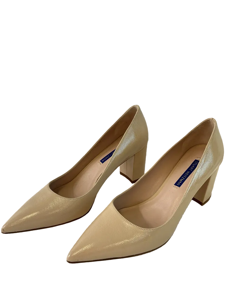 Stuart Weitzman Shoe Size 7.5 Tan JONES Heels