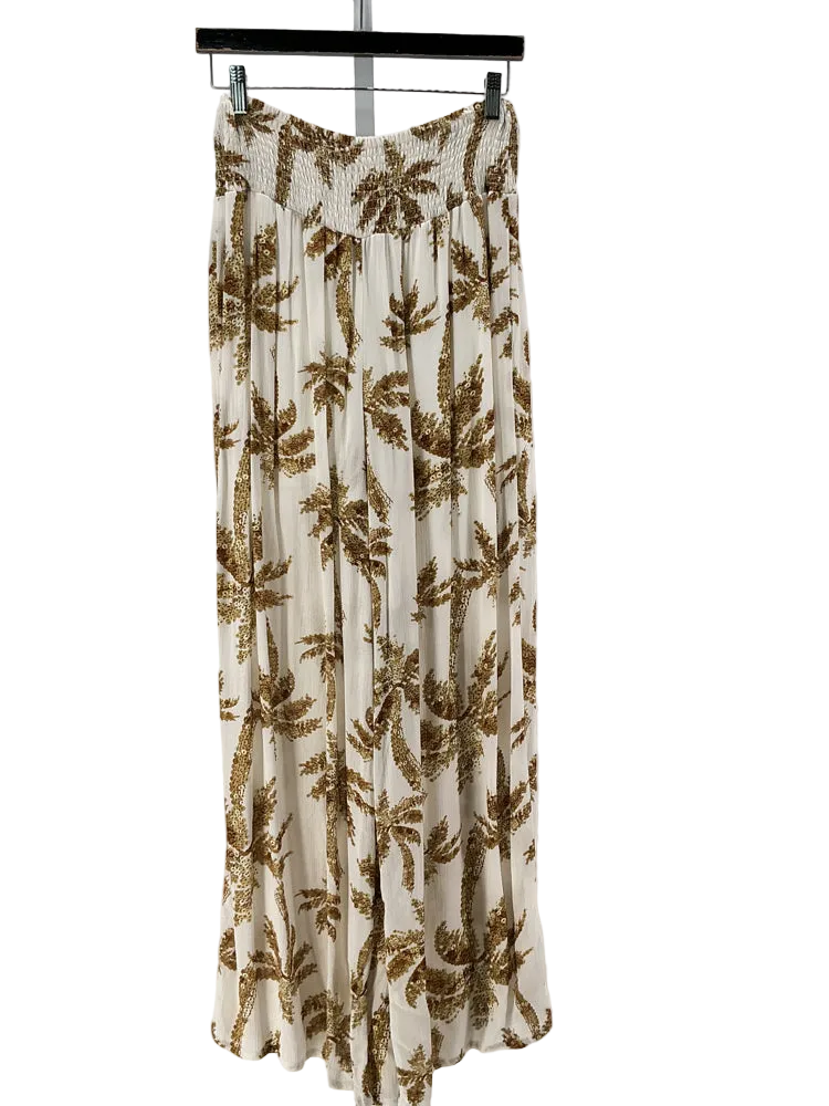 esqualo Size 6 Brown & white Pants