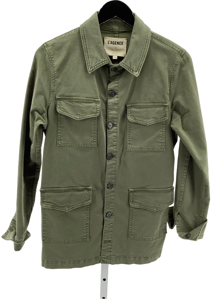 L'Agence Size L Army Green Elaina Jacket