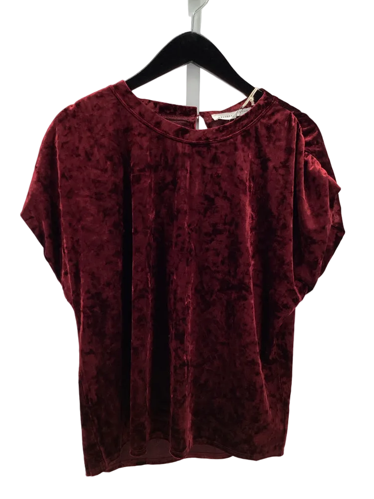 Melissa Nepton Size L Burgundy Acacia Shirt