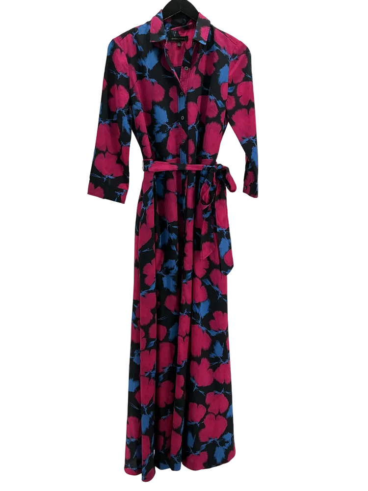 Banana Republic Size 4 Pink & Blue Dress