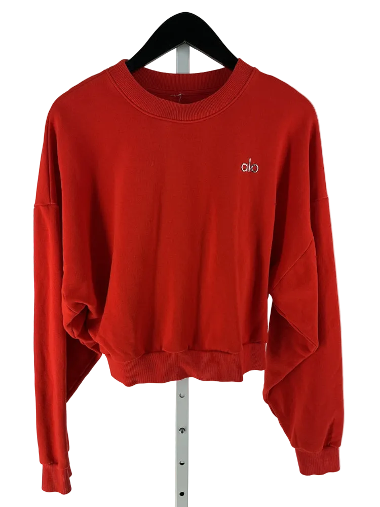 Alo Size S Red Sweatshirt