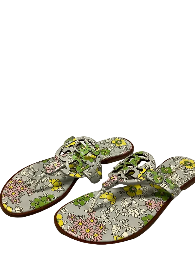 Tory Burch Shoe Size 9 Light Blue Multi Miller Sandals