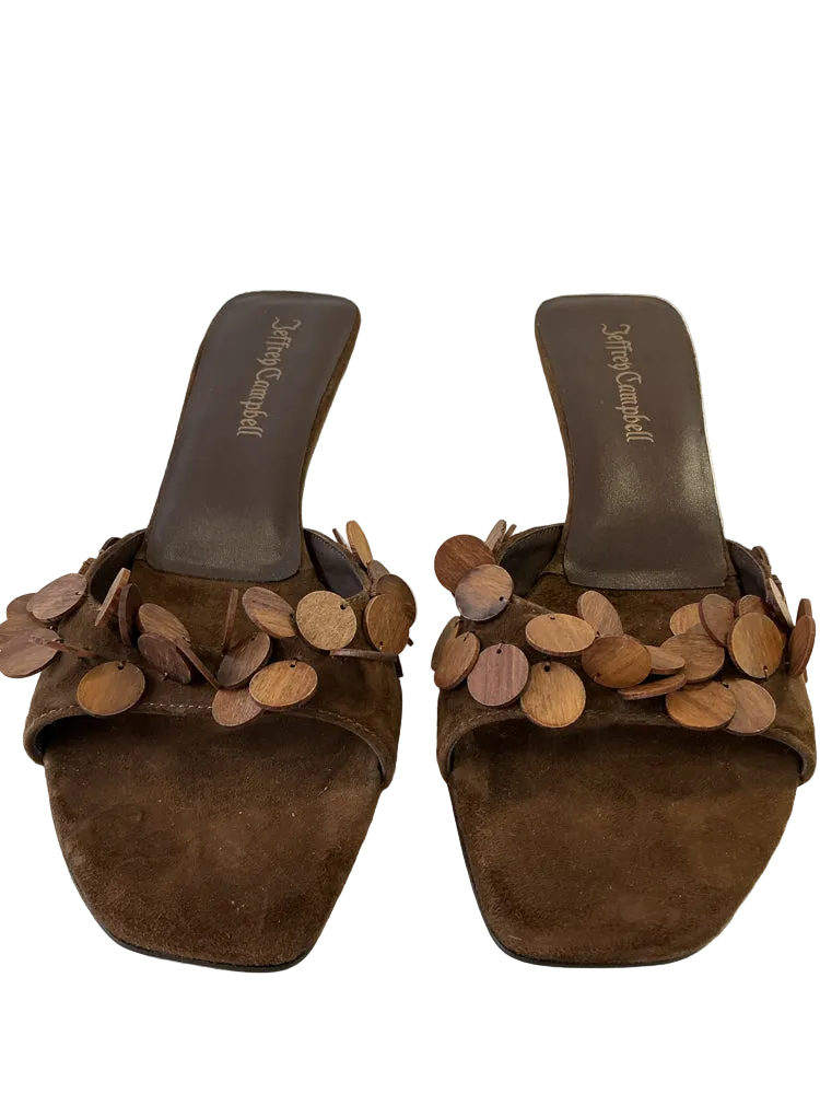 Jeffrey Campbell Shoe Size 8 Brown Kitten Heel