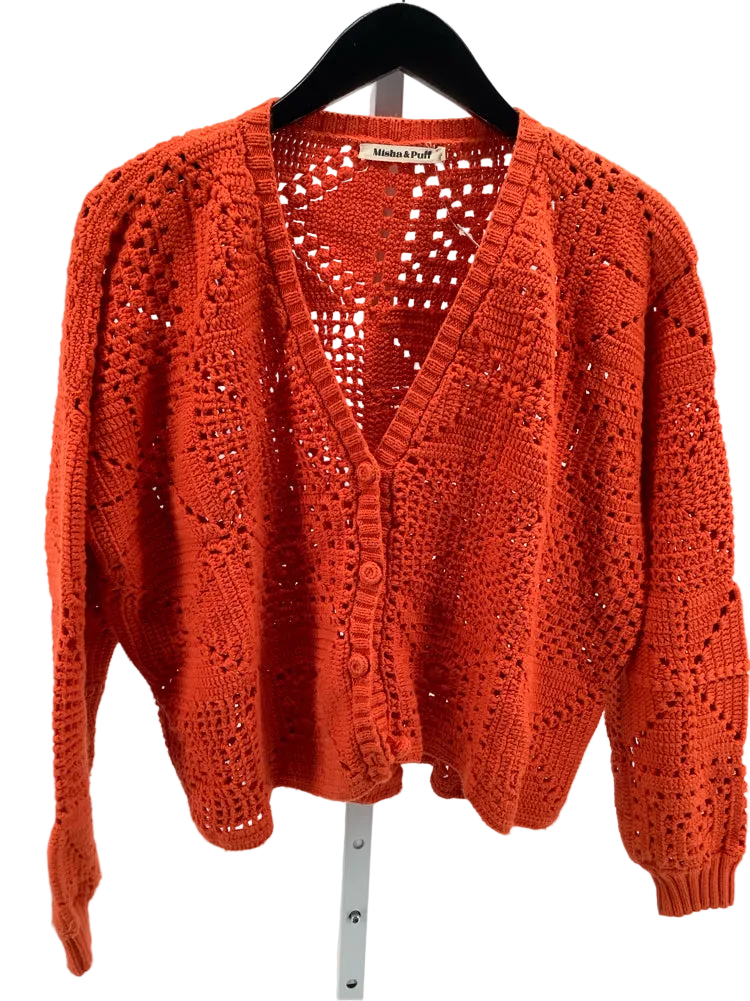 Misha & Puff Size XS/S Orange Cardigan