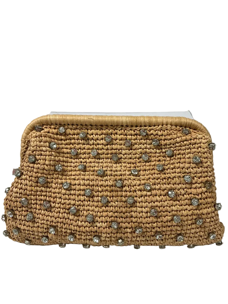 BTB Los Angeles Tan Briar Clutch