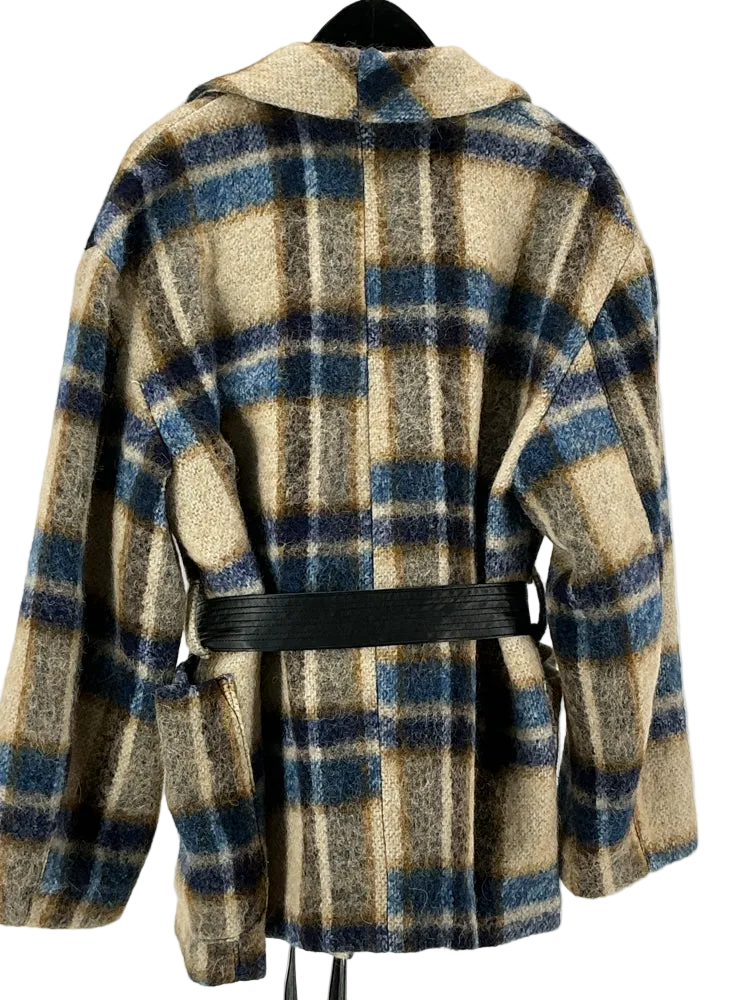 Overlover Size XS Tan Multi West Check Jacket