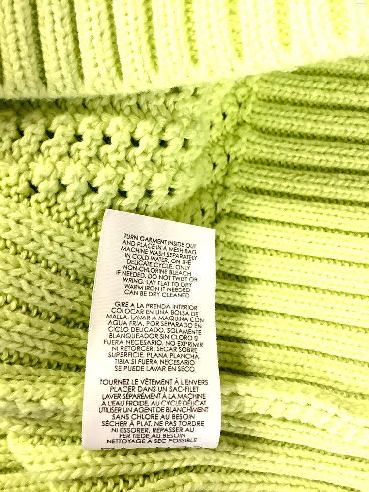Cabi Size M Lime Green Sweater