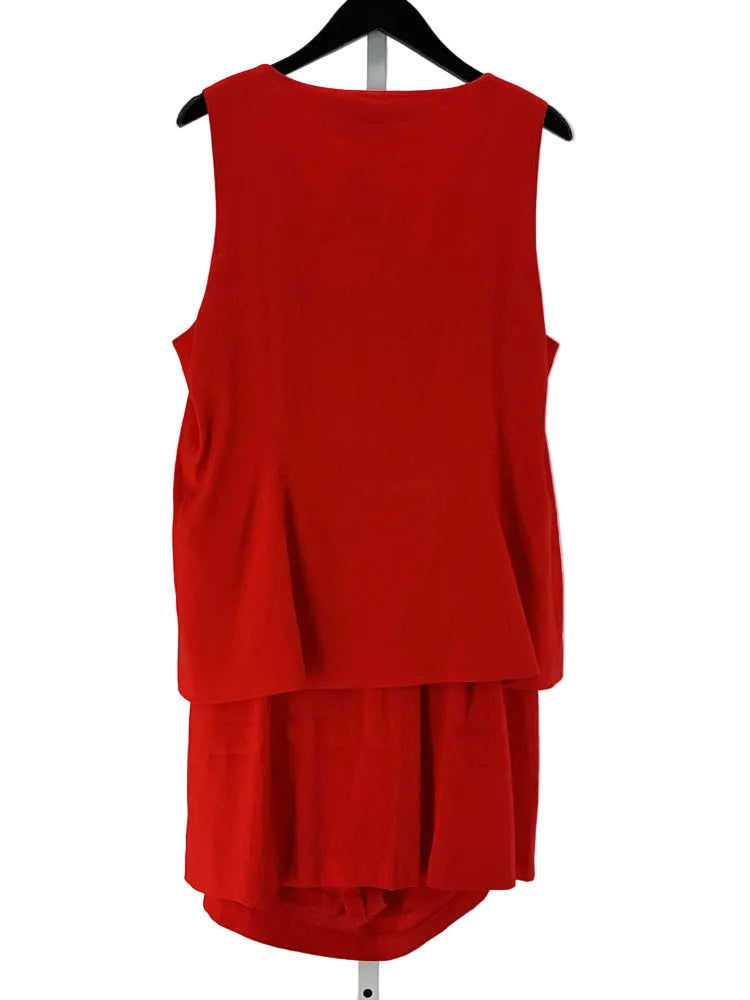 Antonio Melani Size 16 Red Dress