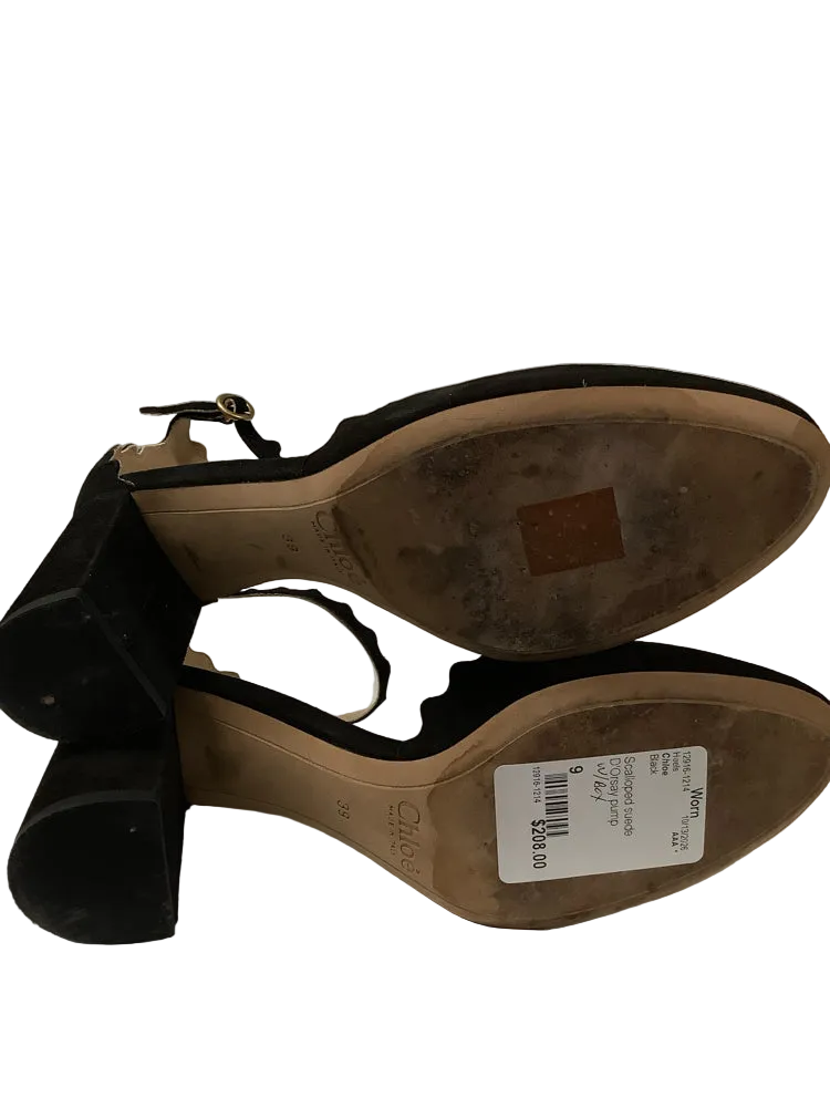 Chloe Shoe Size 9 Black Heels