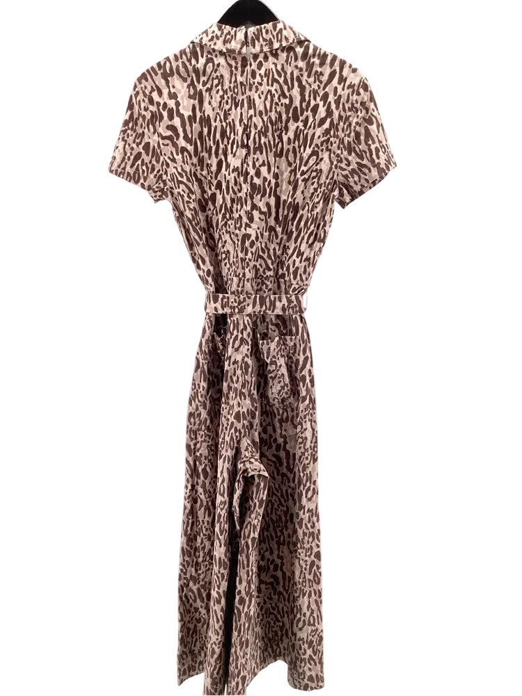 Maeve Size 6 Tan & Brown Colette Jumpsuit