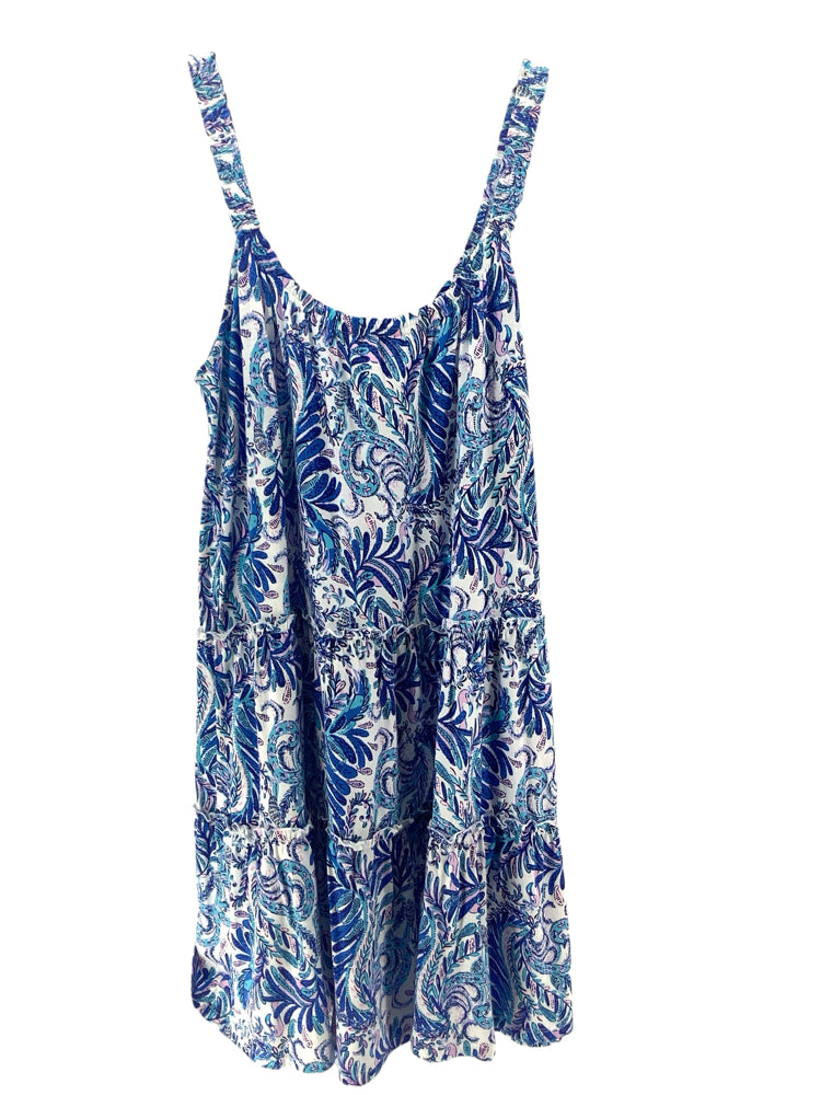 Lilly Pulitzer Size L Blue Multi Dress
