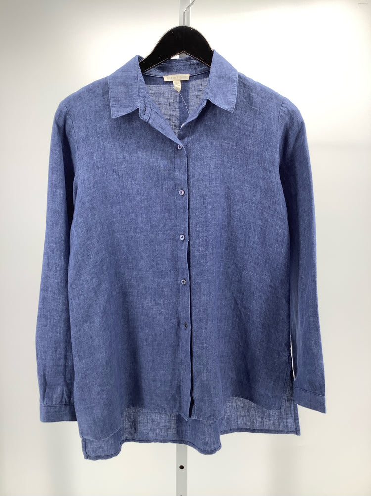 Eileen Fisher Size XXS Blue Shirt
