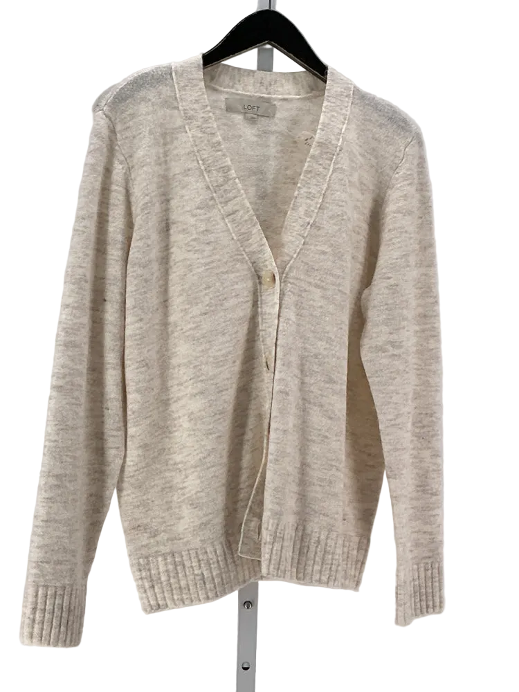 Loft Size L Cream Sweater