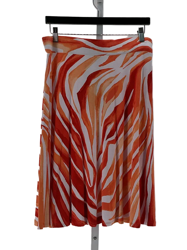 Tommy Bahama Size L Orange & White Skirt