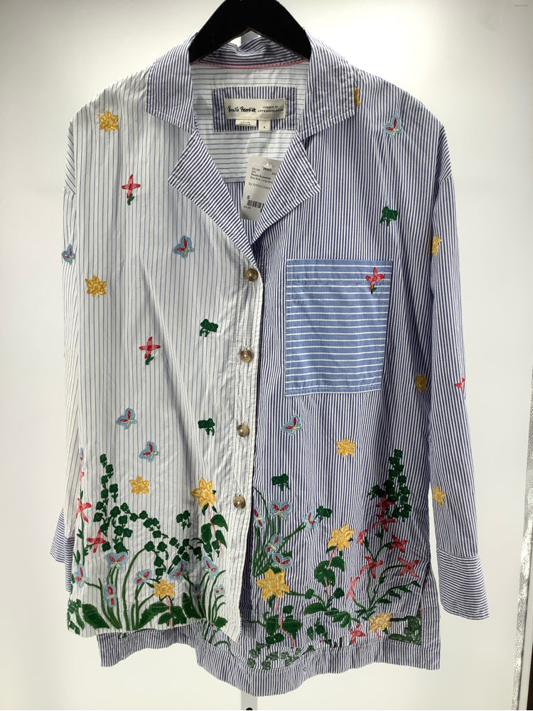 Pernille Rosenkilde Size S Blue Multi Shirt