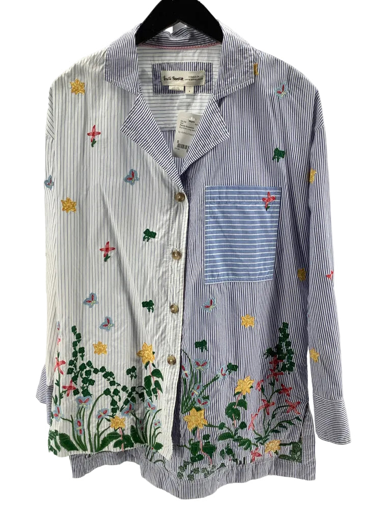 Pernille Rosenkilde Size S Blue Multi Shirt
