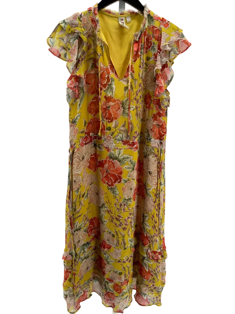 dolan Size M Yellow Multi Dress