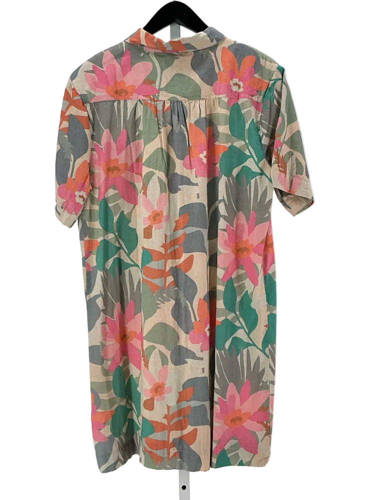 Dylan Size L Tan Multi Dress