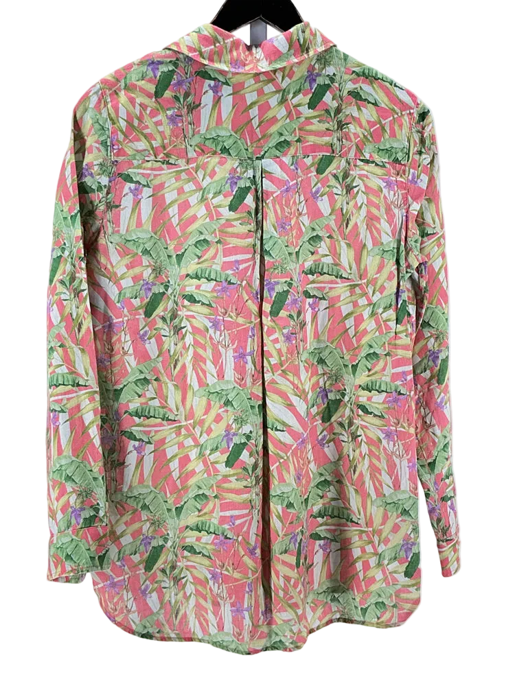J. McLaughlin Size S Green multi Shirt