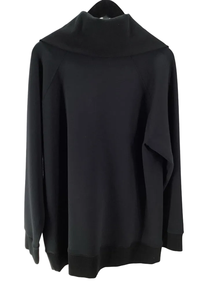 Spanx Size 1X Black Sweatshirt