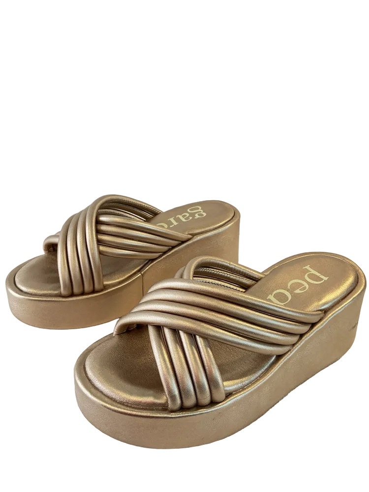 pedro garcia Shoe Size 7 Rose Gold Sandals