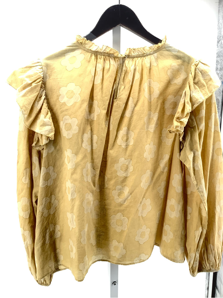 Christy Dawn Size S Yellow Shirt
