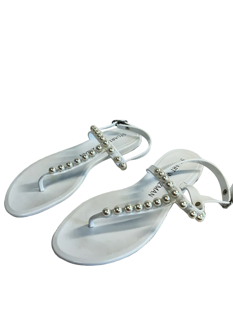 Stuart Weitzman Shoe Size 6 White Sandals