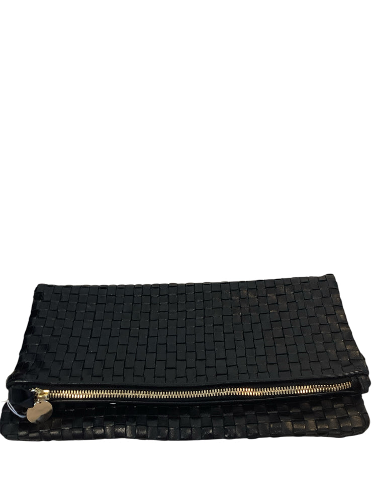 Clare V. Black Foldover Clutch