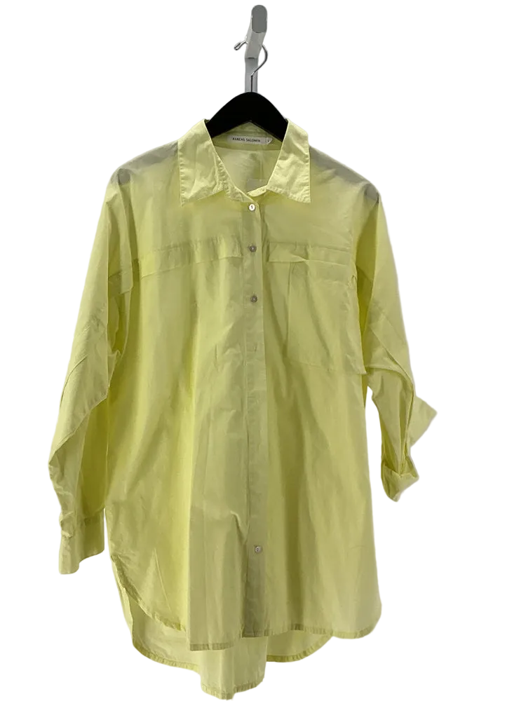 Rabens Saloner Size L Yellow Shirt