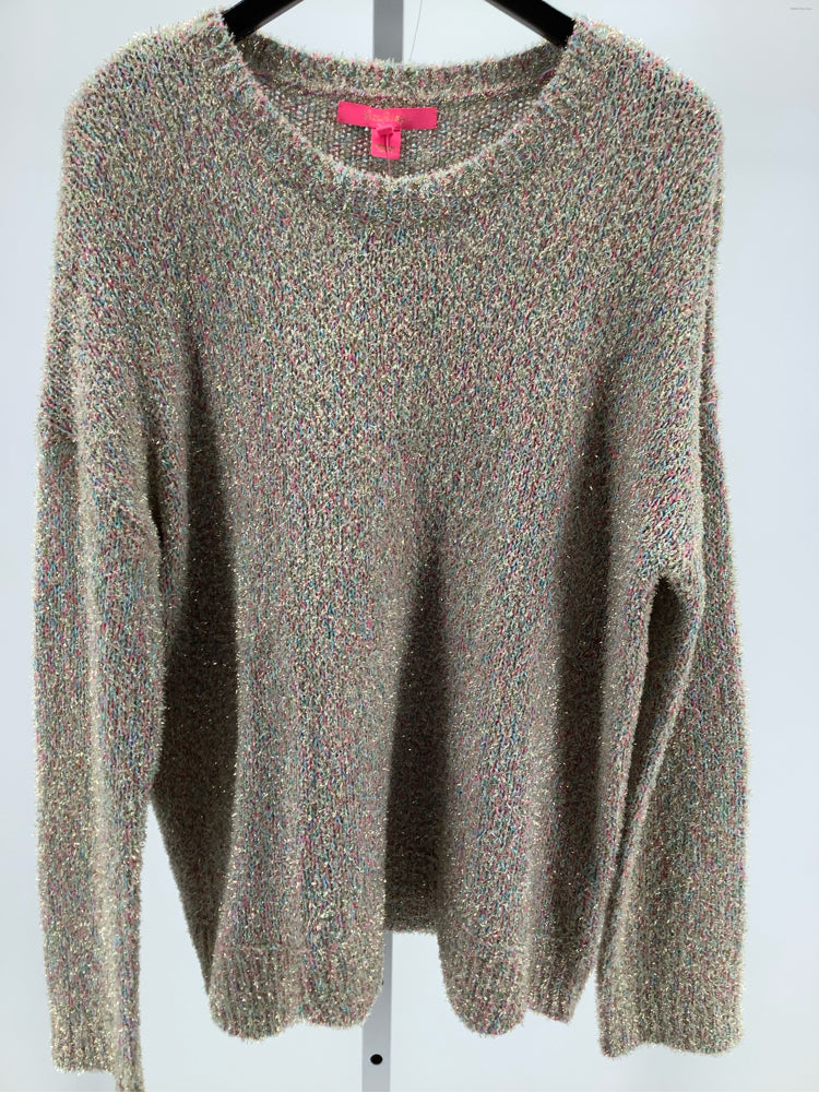 Lilly Pulitzer Size XL Tan Multi Sweater